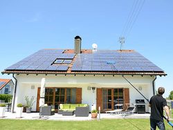 Reinigung einer Photovoltaikanlage