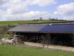 Photovoltaic system cleaning before - after